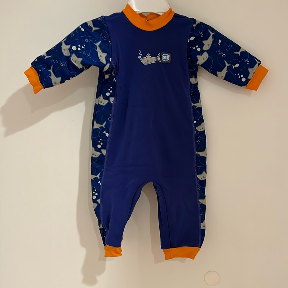 Shark Fleece lined wetsuit 18M